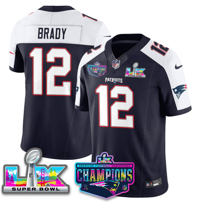 NE 2025 Vapor Jersey - AFC Champions Limited Patch - All Stitched