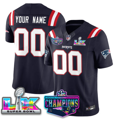 NE 2025 Vapor Jersey - AFC Champions Limited Patch - All Stitched