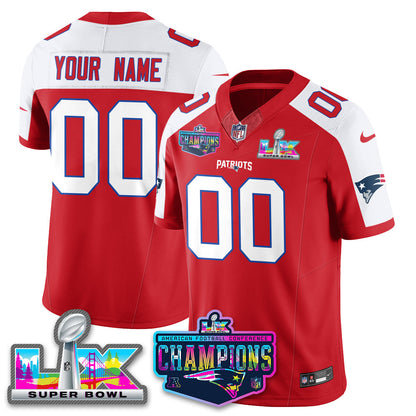 NE 2025 Vapor Jersey - AFC Champions Limited Patch - All Stitched