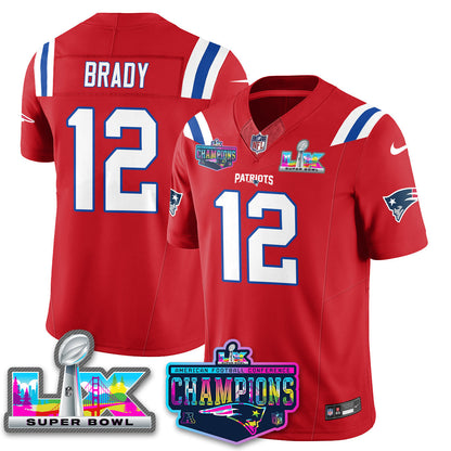 NE 2025 Vapor Jersey - AFC Champions Limited Patch - All Stitched