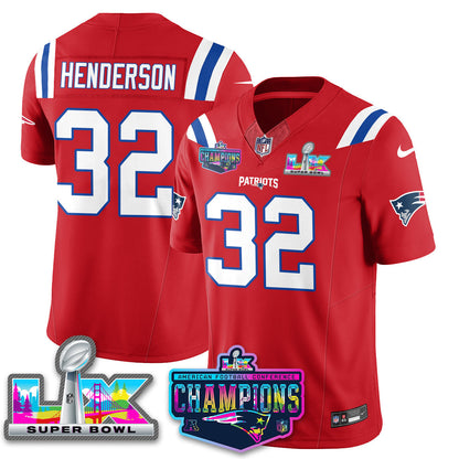 NE 2025 Vapor Jersey - AFC Champions Limited Patch - All Stitched