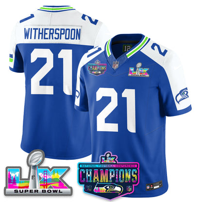 SEA 2025 Vapor Limited Jersey - NFC Champions Limited Patch - All Stitched