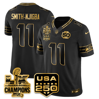 SEA Super Bowl LX Champions Jersey - All Stitched N1
