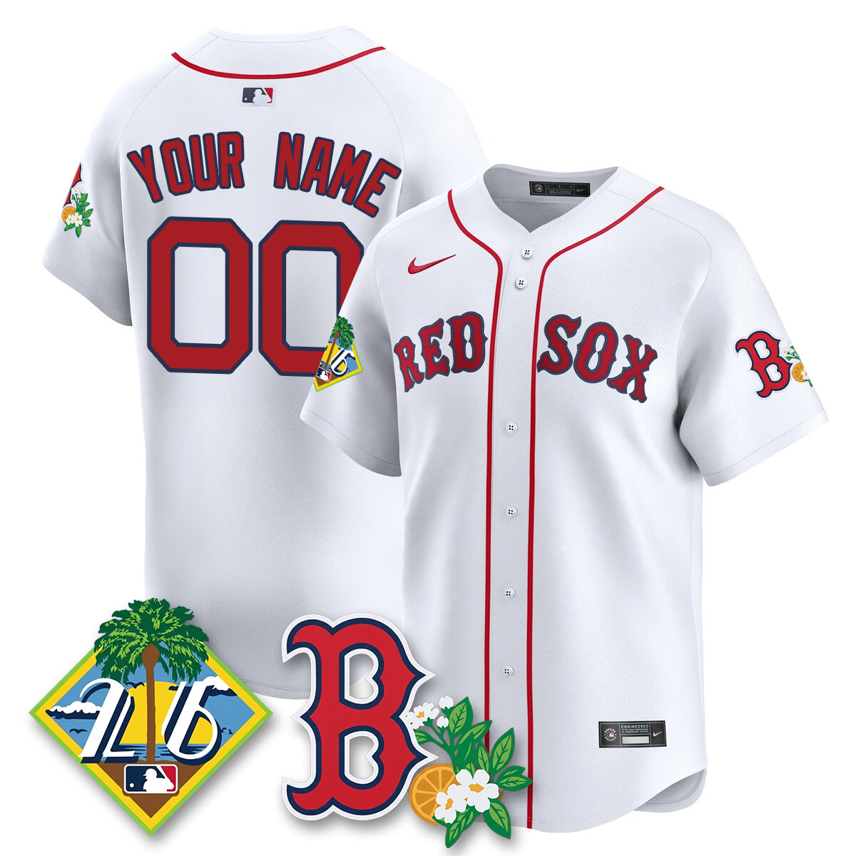 Custom BOS 2026 Spring Training Vapor Limited Jersey - All Stitched