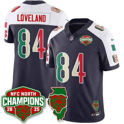 CHI Mexico NFC North Division Champions Vapor Limited Jersey - All Stitched