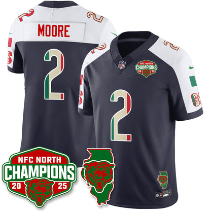 CHI Mexico NFC North Division Champions Vapor Limited Jersey - All Stitched