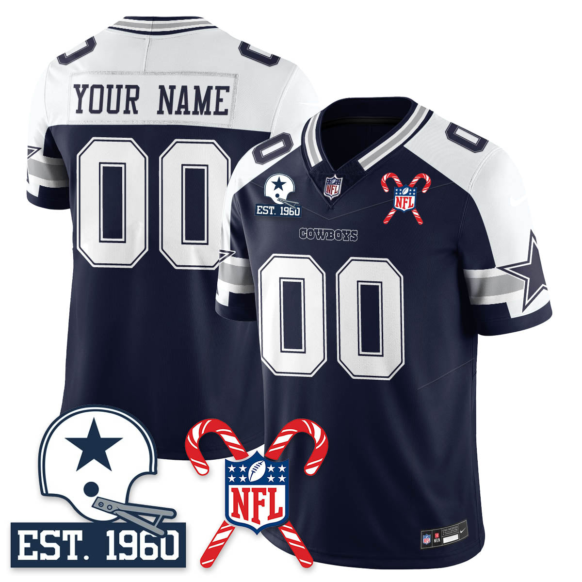 DAL Christmas Vapor Limited Jersey - All Stitched
