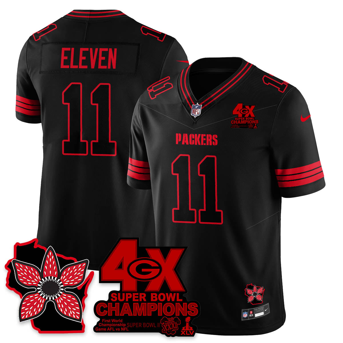 GB 'Stranger Things Edition' Vapor Limited Jersey - All Stitched
