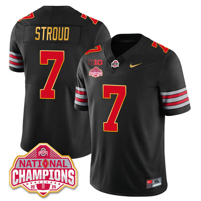 OSU 'Heritage Stripe' 2025 CFP Patch - National Champions Jersey N19 - All Stitched