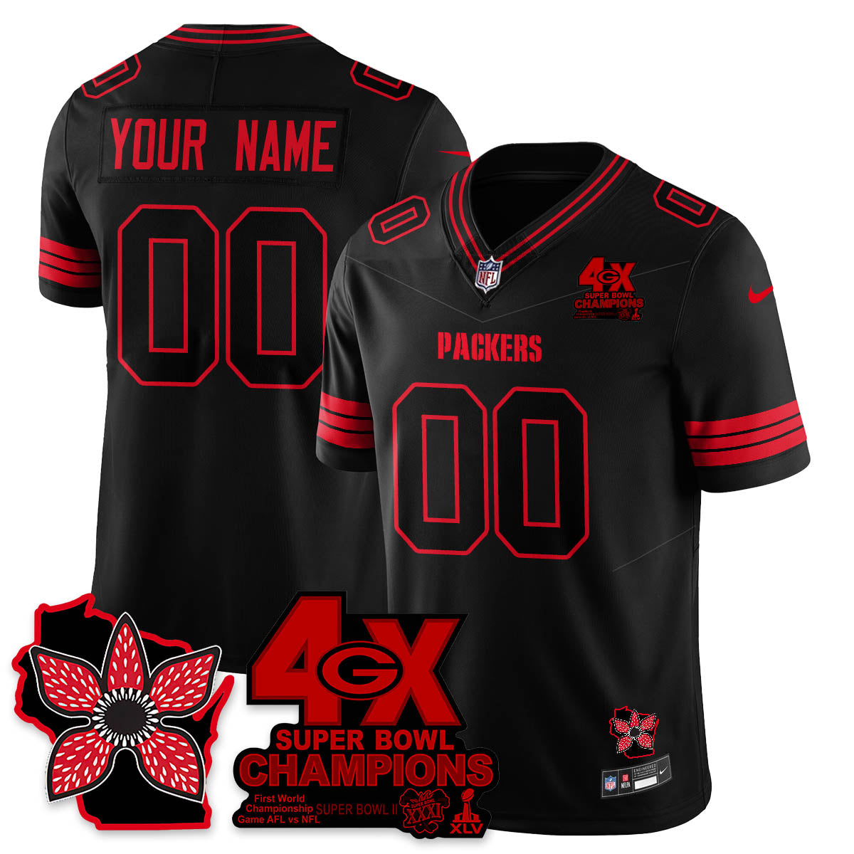 GB 'Stranger Things Edition' Vapor Limited Jersey - All Stitched