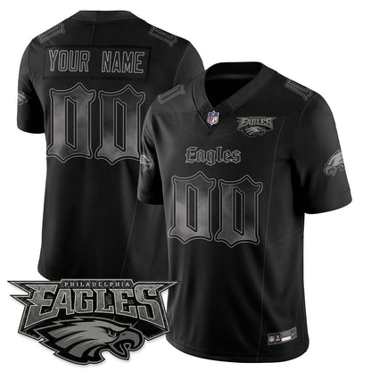 Custom PHI 'Dark Gothic Philly' Vapor Limited Jersey - All Stitched