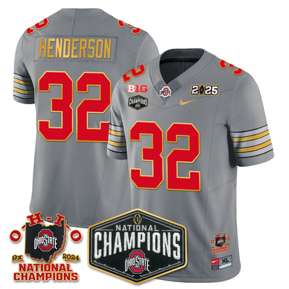 OSU 'Heritage Stripe' 2025 CFP Patch - National Champions Jersey N8 - All Stitched