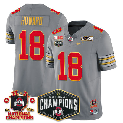 OSU 'Heritage Stripe' 2025 CFP Patch - National Champions Jersey N8 - All Stitched