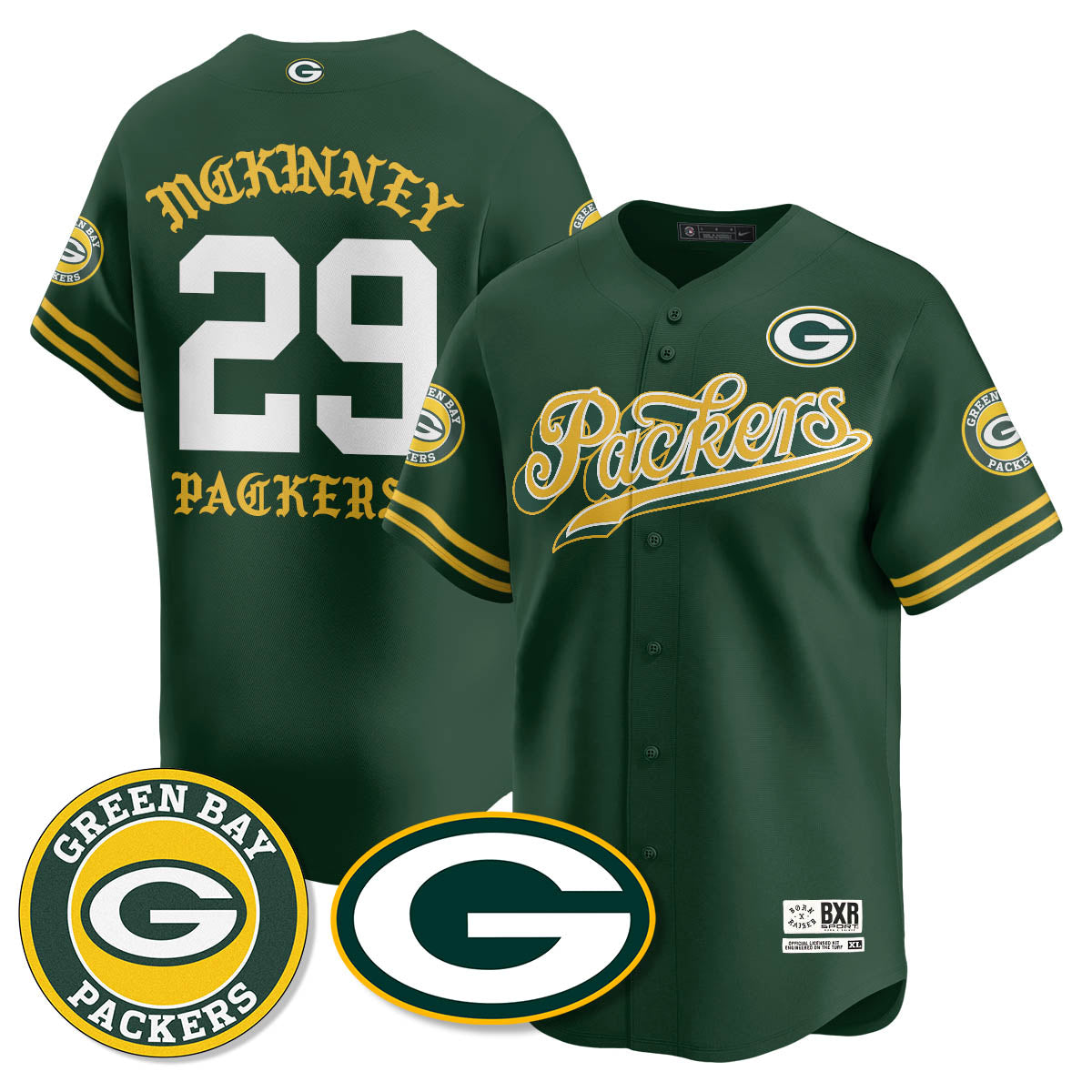 GB Born x Raised Baseball Jersey - All Stitched
