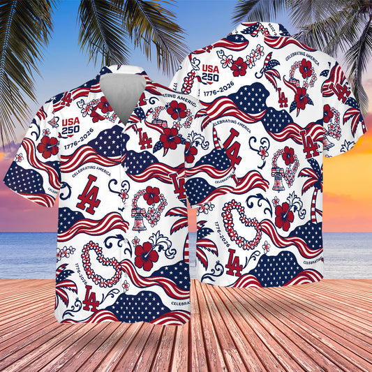 LAD Special Semiquincentennial Hawaiian Design Button Shirt V3