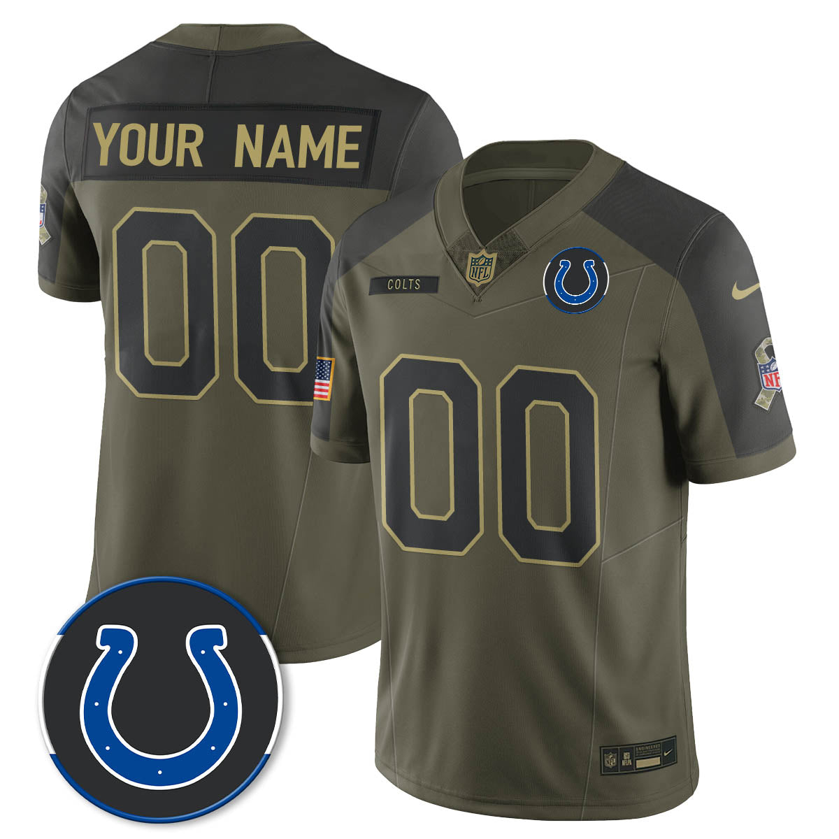 IND 2025 Salute to Service Limited Jersey - All Stitched