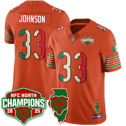 CHI Mexico NFC North Division Champions Vapor Limited Jersey - All Stitched