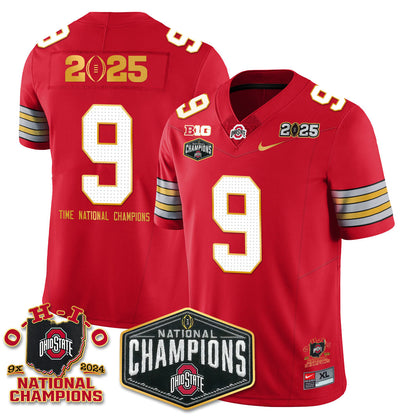 OSU 'Heritage Stripe' 2025 CFP Patch - National Champions Jersey N8 - All Stitched