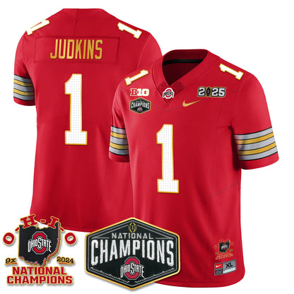 OSU 'Heritage Stripe' 2025 CFP Patch - National Champions Jersey N8 - All Stitched