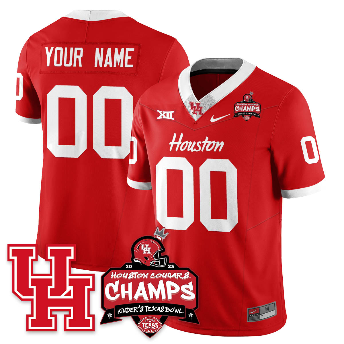 HCG Football 2025 Kinder's Texas Bowl Champions Custom Jersey - All Stitched
