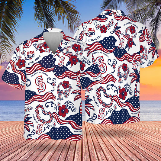 SEA Special Semiquincentennial Hawaiian Design Button Shirt V3