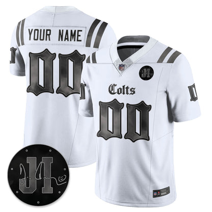 IND 'Dark Gothic' Vapor Limited Jersey - Jim Irsay Patch - All Stitched
