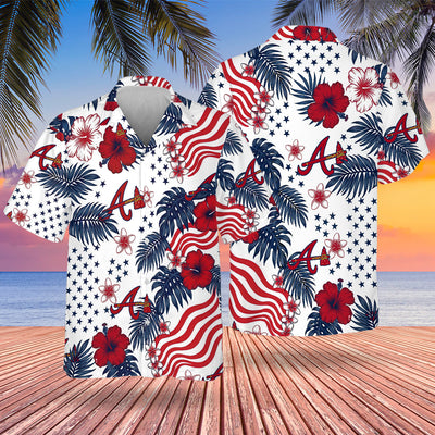 ATL Special Semiquincentennial Hawaiian Design Button Shirt V4