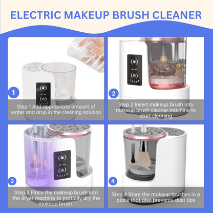 3 In 1 Electric Makeup Brush Cleaner - Dryer -  Holder Machine