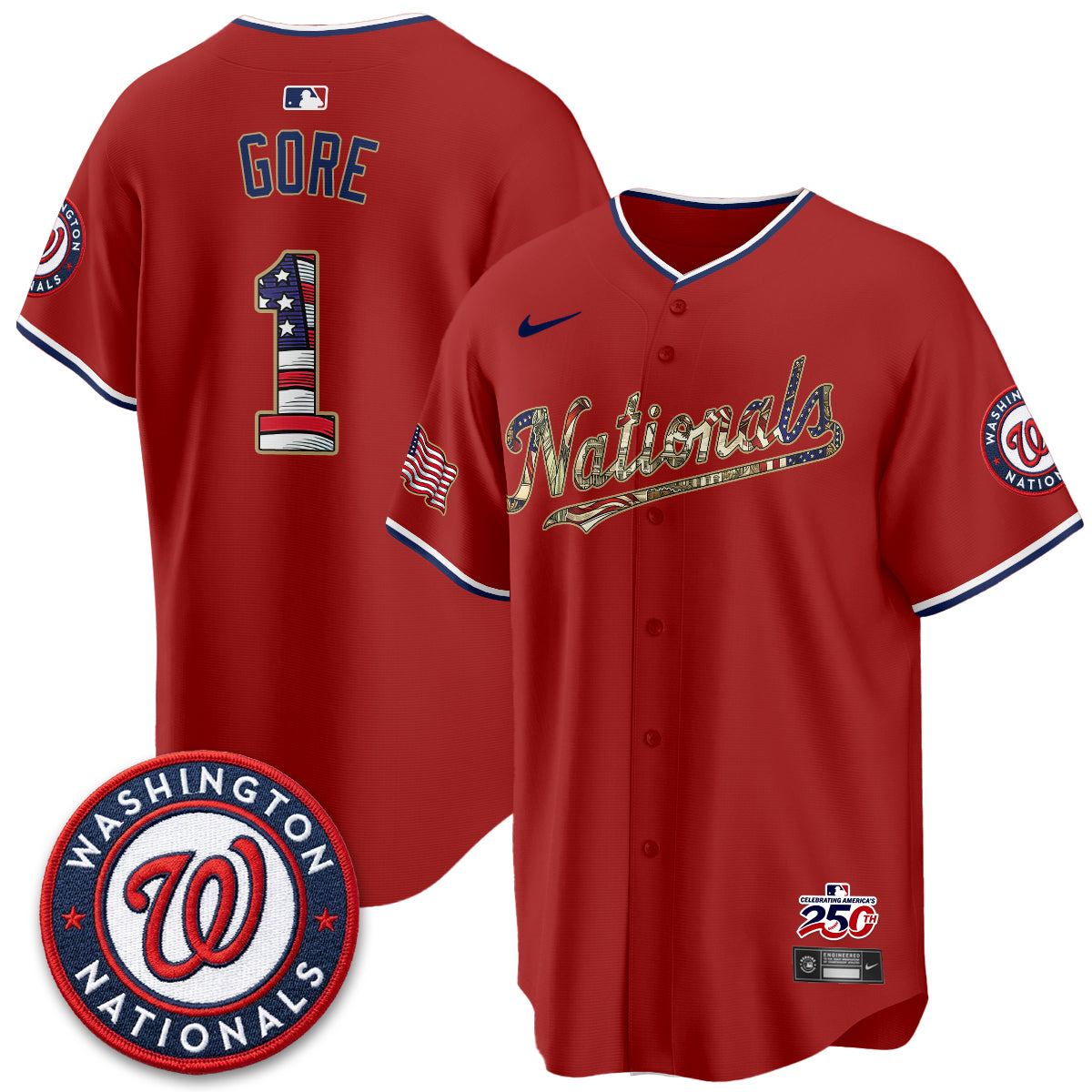WSH 2026 Independence Day USA Vapor Jersey - Stitched