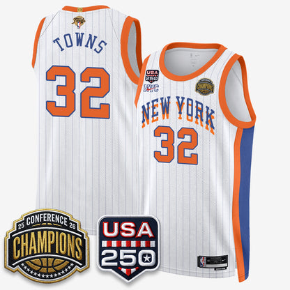 New York Knicks 2026 NBA Eastern Conference Champions City Edition Jersey V2- Stitched