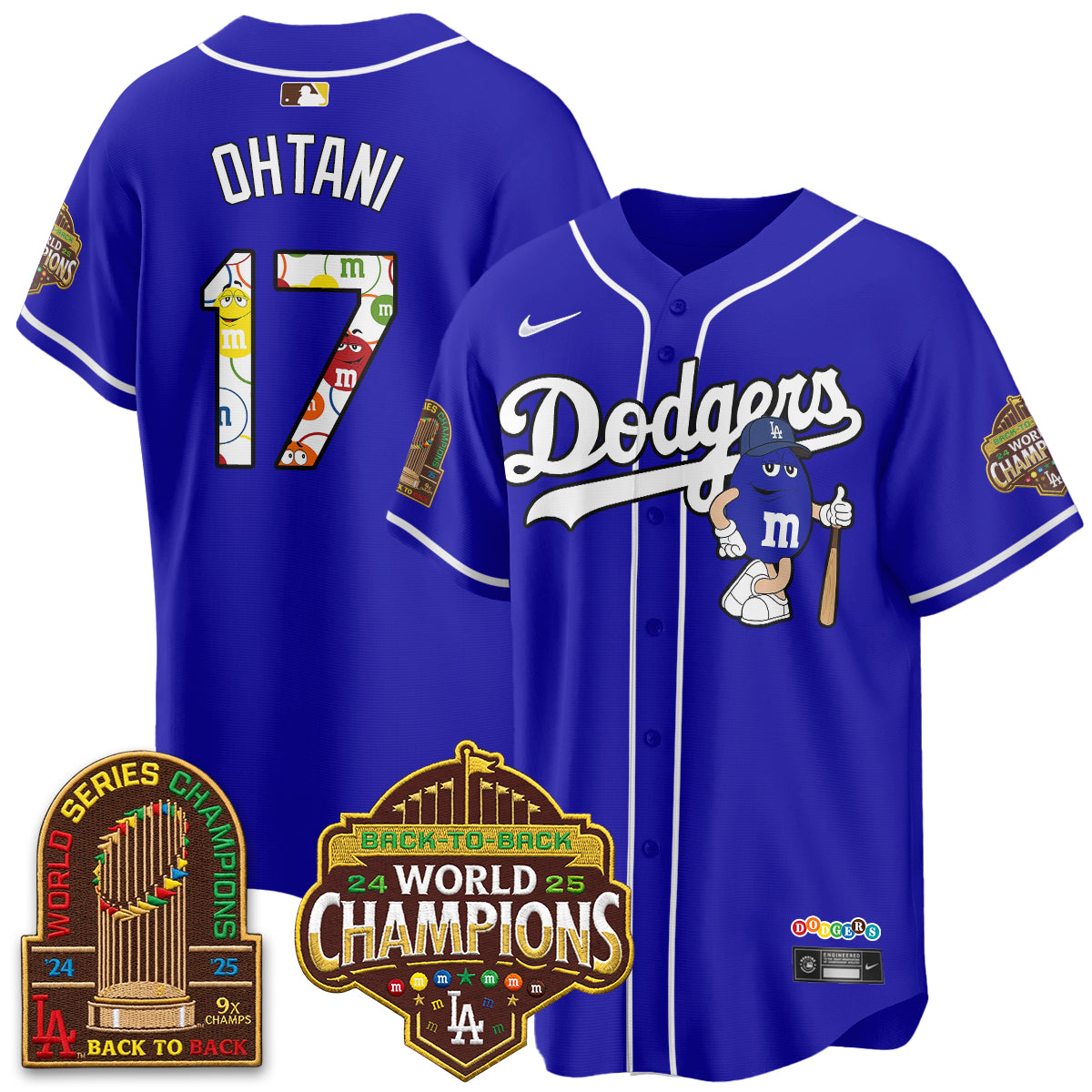Los Angeles Dodgers x m&m Vapor Jersey - Stitched