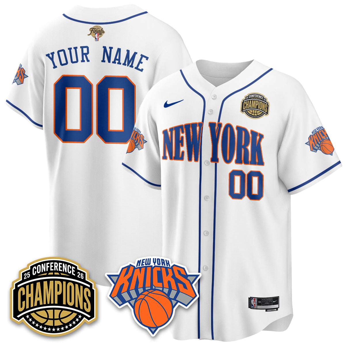 NYK 2026 NBA Finals Vapor City Edition Custom Jersey V2- Stitched