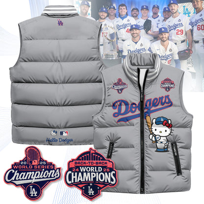 LAD Meow KT Edition Unisex Puffer Vest - Printed