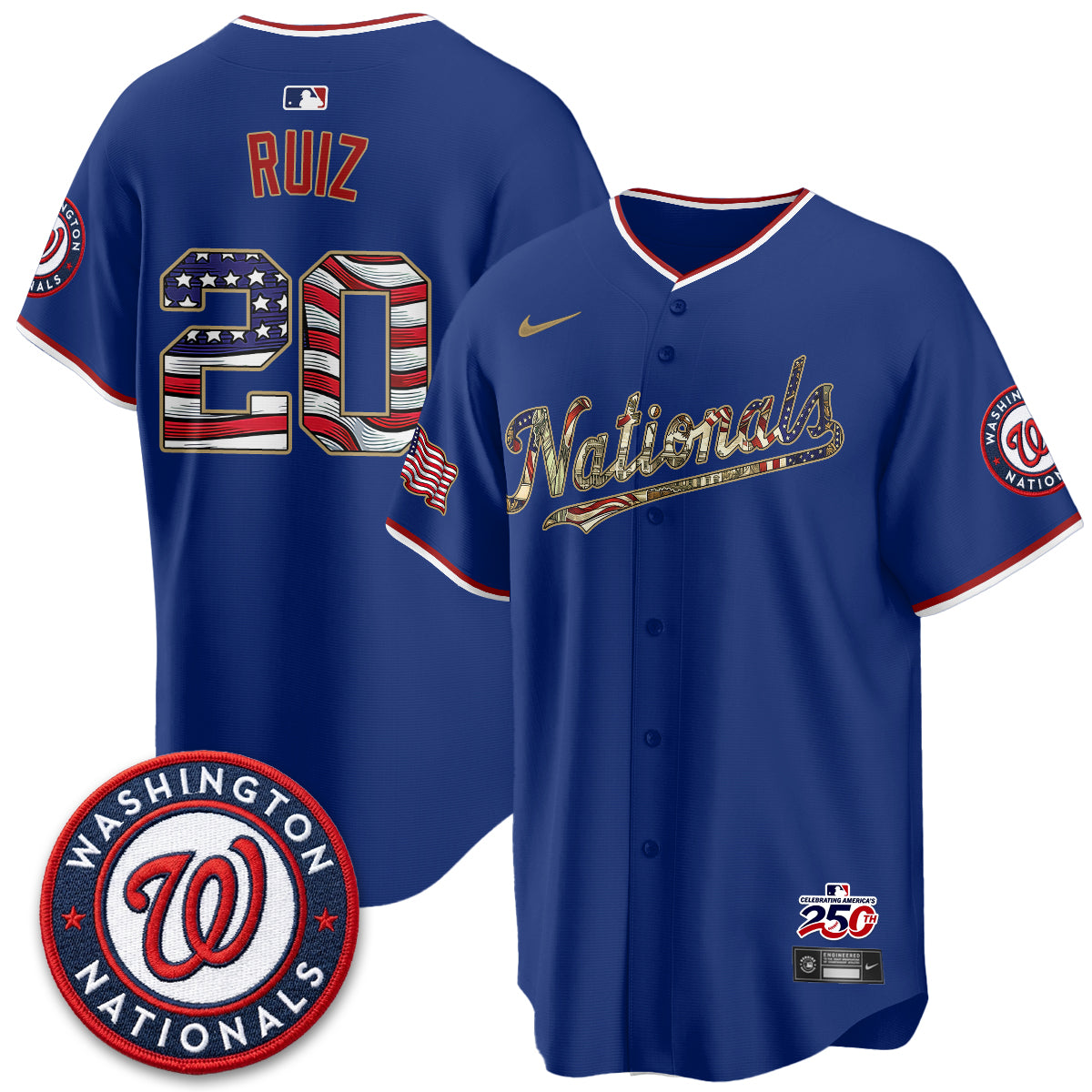 WSH 2026 Independence Day USA Vapor Jersey - Stitched