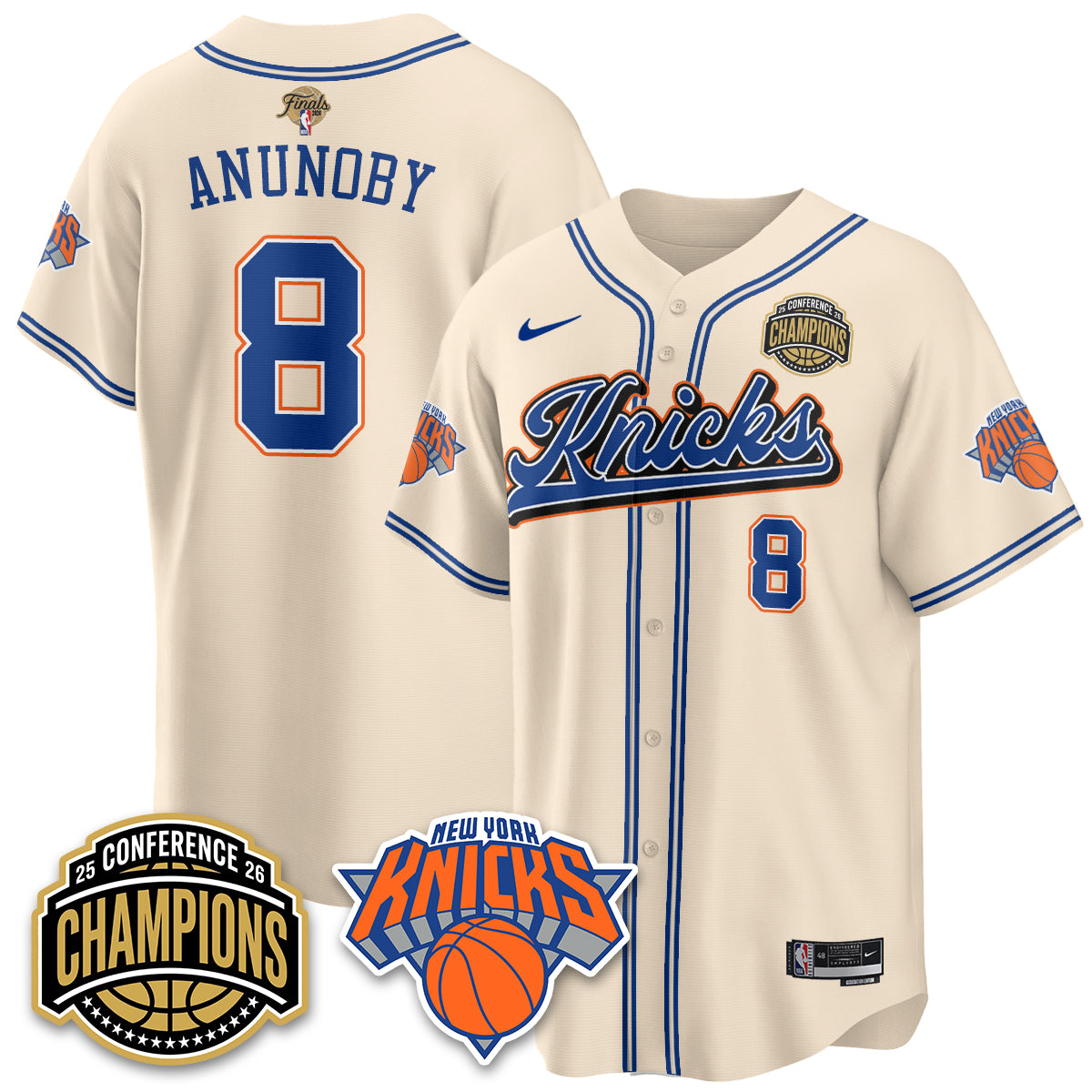 NYK 2026 NBA Finals Vapor City Edition Jersey V2- Stitched