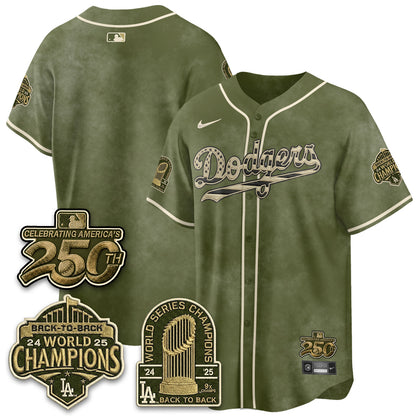 LAD New Era Olive 2026 Armed Forces Day Jersey -All Stitched V2