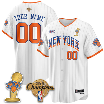 NYK 2026 NBA Champions Vapor Custom Jersey - Stitched