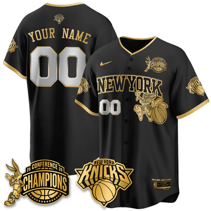 NYK 2026 NBA Finals x Bunny Vapor Custom Jersey V2- Stitched