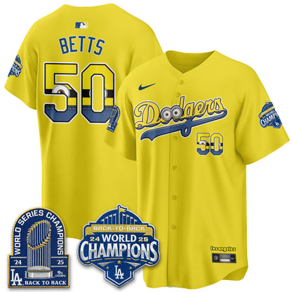 Los Angeles Dodgers x Yellow Capsules Vapor Jersey - Stitched