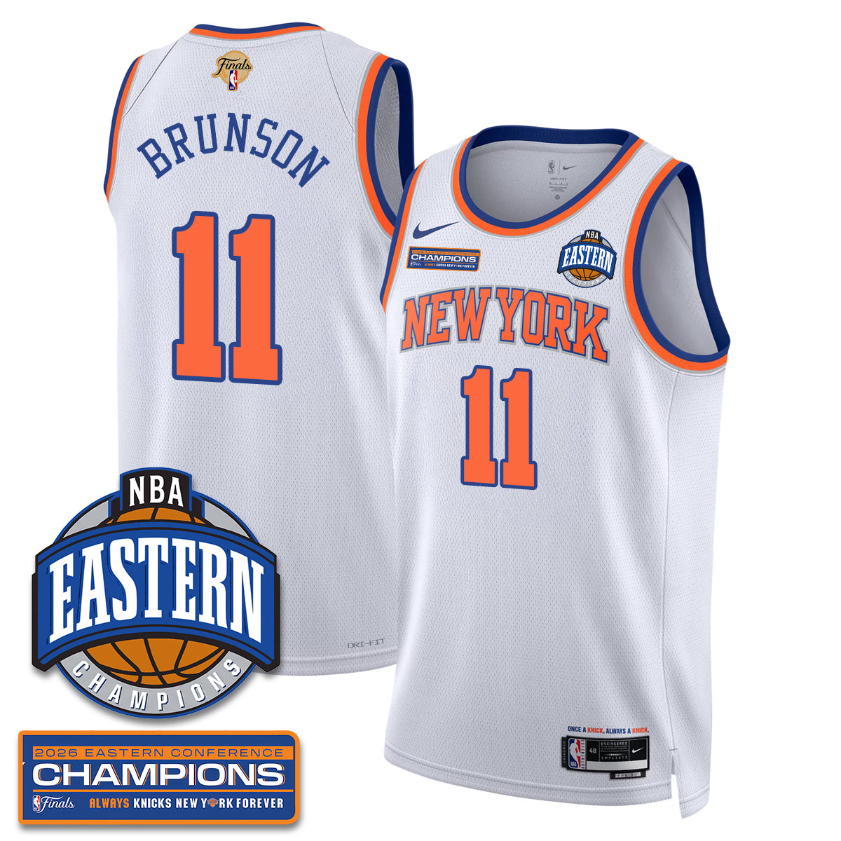 NYK 2026 NBA Eastern Conference Champions Vapor Jersey - Stitched-1