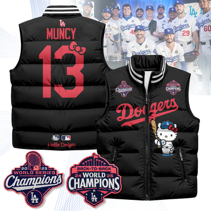 LAD Meow KT Edition Unisex Puffer Vest - Printed