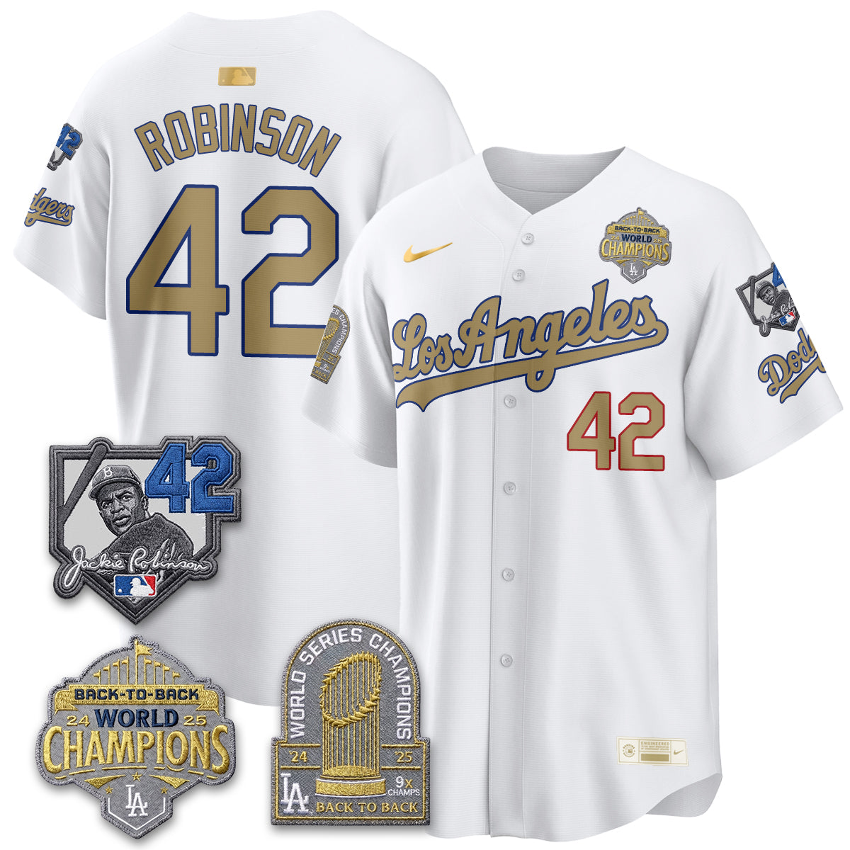 LAD 2026 New Era Gold Collection Vapor Limited Jersey - B2B Champs - All Stitched