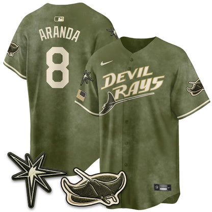 TB New Era Olive 2026 Armed Forces Day Jersey - All Stitched