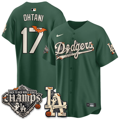 Los Angeles Dodgers Halloween 2026 Vapor Jersey - Stitched