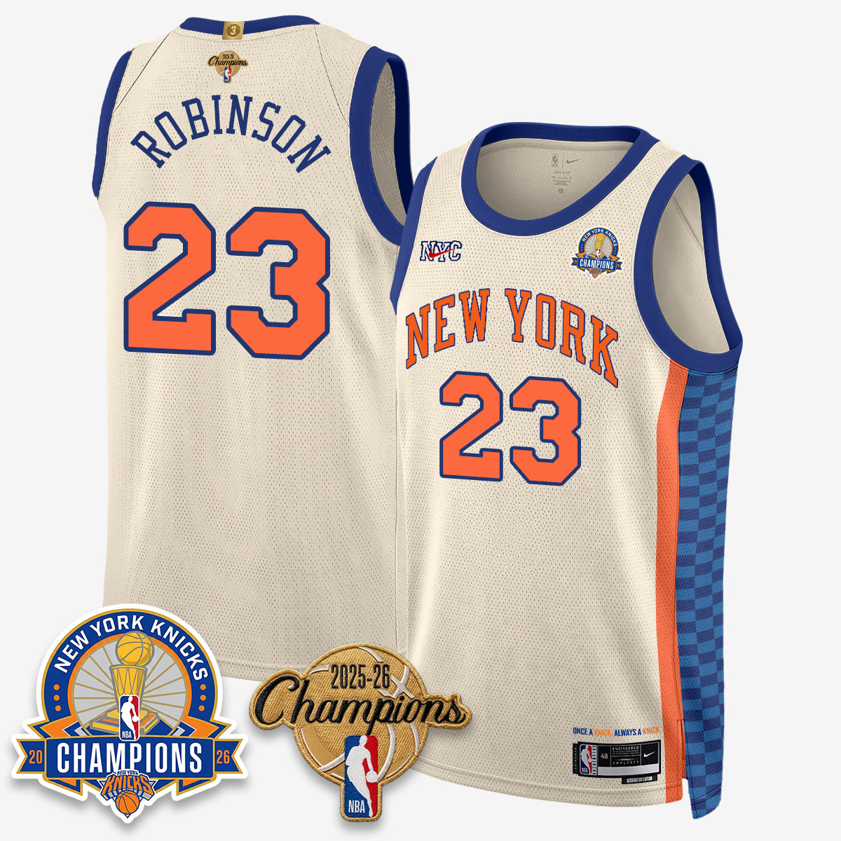 New York Knicks 2026 Basketball Champions Special Edition Vapor Jersey V2- Stitched