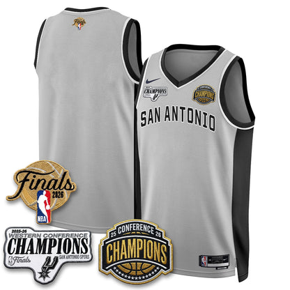 SAS 2026 NBA Western Conference Champions Vapor Jersey - Stitched1