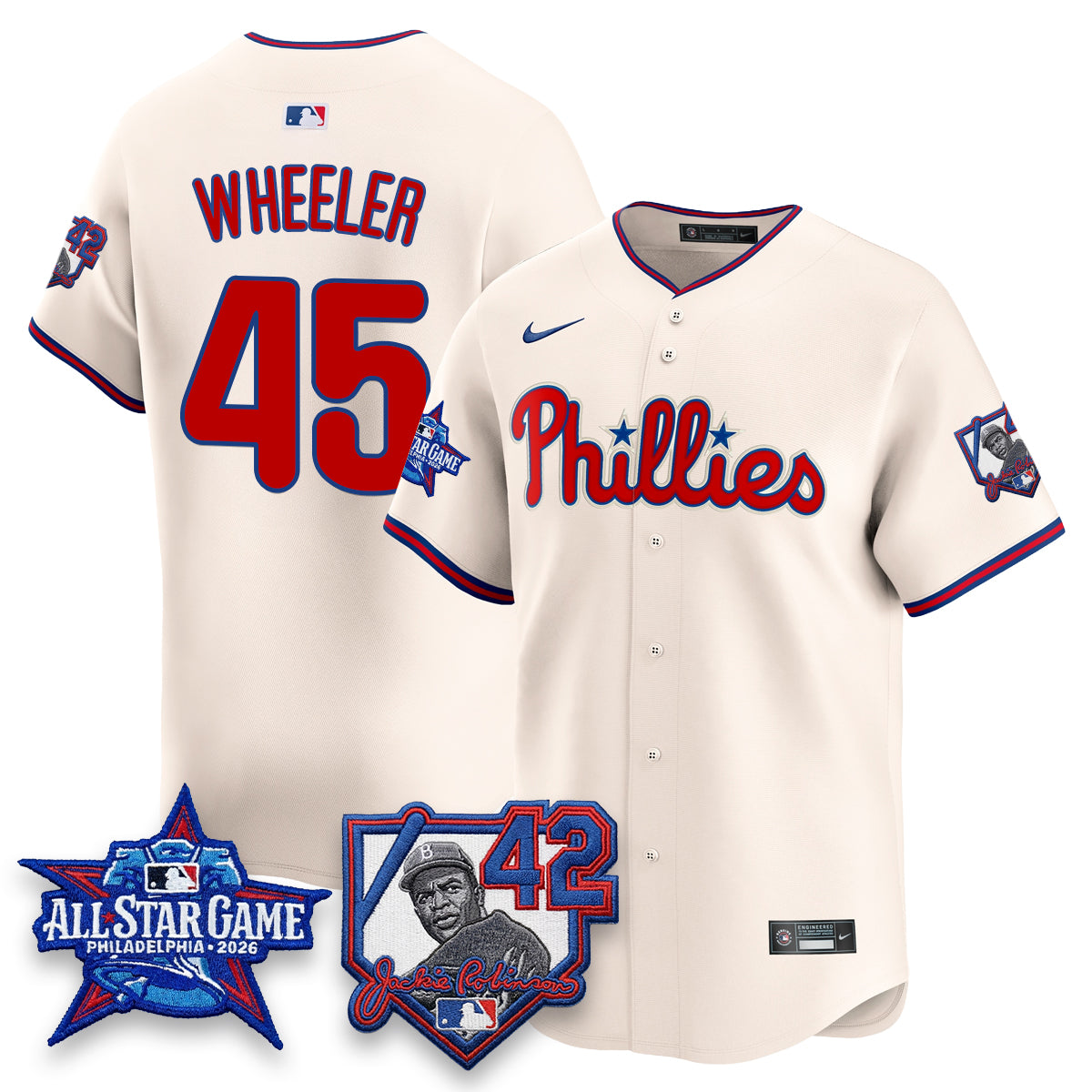 PHI 2026 Jackie Robinson New Era - All Star Game Vapor Limited Jersey - All Stitched