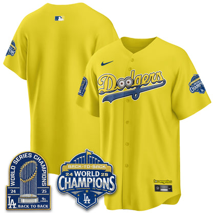 Los Angeles Dodgers x Yellow Capsules Vapor Jersey - Stitched