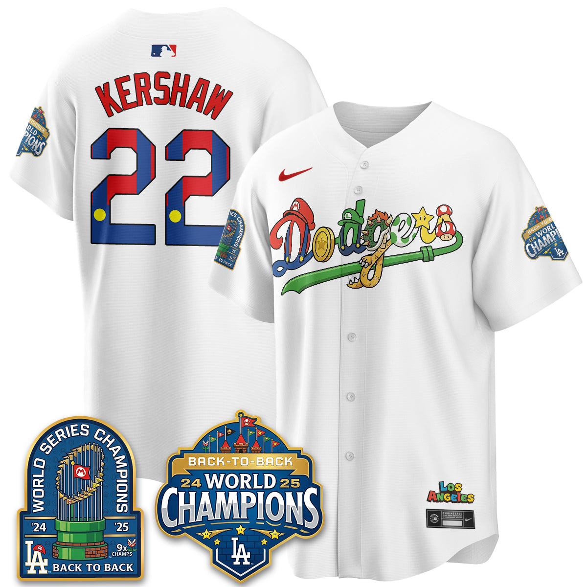Los Angeles Dodgers x The Red Plumber Vapor Jersey - Printed
