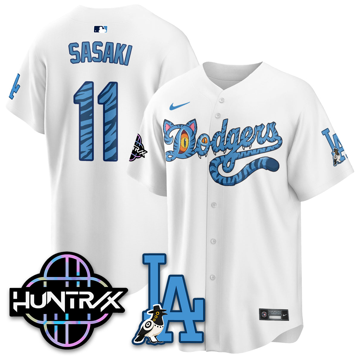 Los Angeles Dodgers x K-Pop Demon Hunters 2026 Vapor Jersey - Stitched